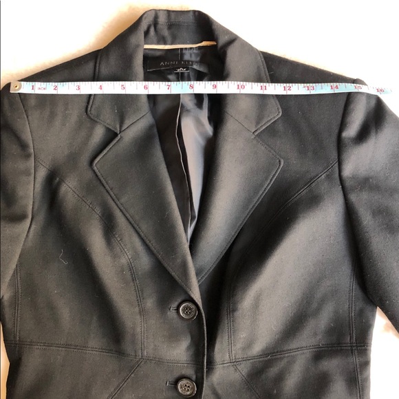 ANNE KLEIN BLACK BLAZER SIZE 2 - Picture 10 of 12